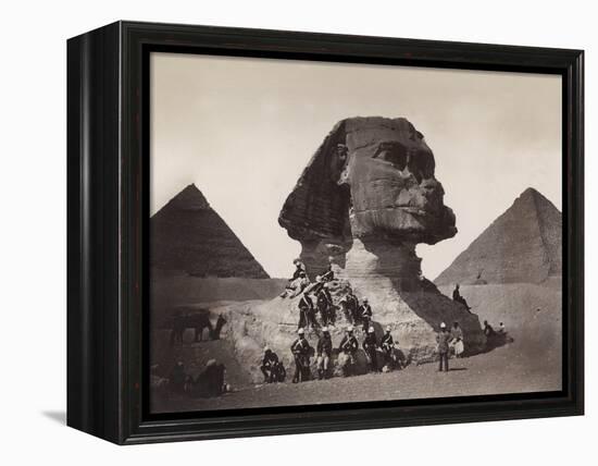 British Soldiers at the Sphinx-Bettmann-Framed Premier Image Canvas