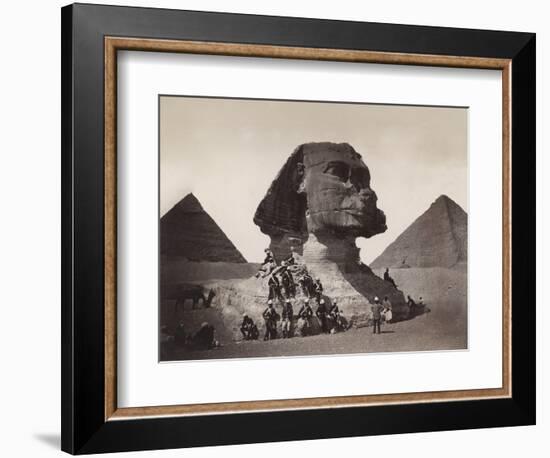 British Soldiers at the Sphinx-Bettmann-Framed Photographic Print