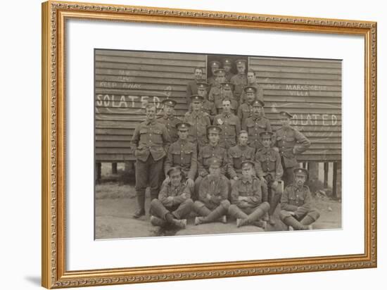 British Soldiers in Front of a Barracks-null-Framed Photographic Print