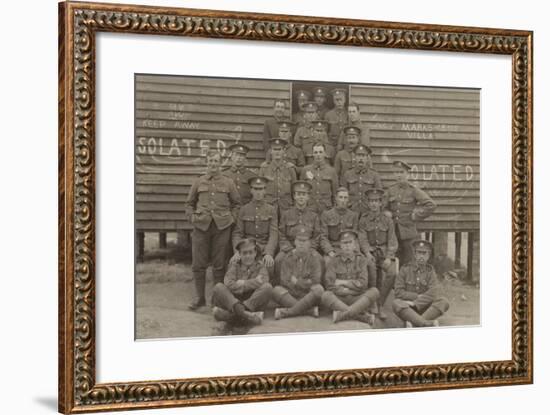 British Soldiers in Front of a Barracks-null-Framed Photographic Print