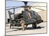 British Soldiers Perform Maintenance on an Apache Helicopter-Stocktrek Images-Mounted Photographic Print