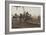 British Soldiers with a Military Airship-null-Framed Photographic Print