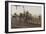 British Soldiers with a Military Airship-null-Framed Photographic Print