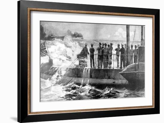 British Submarine E-13 in the Baltic to Assist the Russians, World War I, 1915-null-Framed Giclee Print