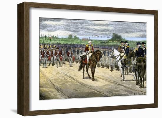 British Surrender at Yorktown, 1781, Effectively Ending the American Revolution-null-Framed Giclee Print