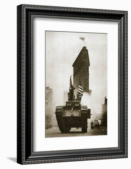 British tank 'Britannia' on Fifth Avenue, New York City, USA, c1917-c1918-Unknown-Framed Photographic Print