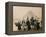 British Tourists Seated on Camels in Front of the Great Pyramid, Giza, Egypt, 1936-null-Framed Premier Image Canvas