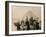 British Tourists Seated on Camels in Front of the Great Pyramid, Giza, Egypt, 1936-null-Framed Photographic Print