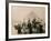 British Tourists Seated on Camels in Front of the Great Pyramid, Giza, Egypt, 1936-null-Framed Photographic Print