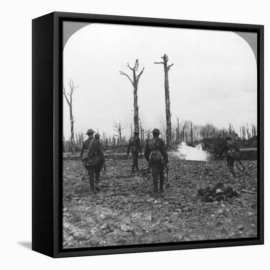 British Troops Occupying Houthulst Forest, Flanders, Belgium, World War I, C1914-C1918-null-Framed Premier Image Canvas