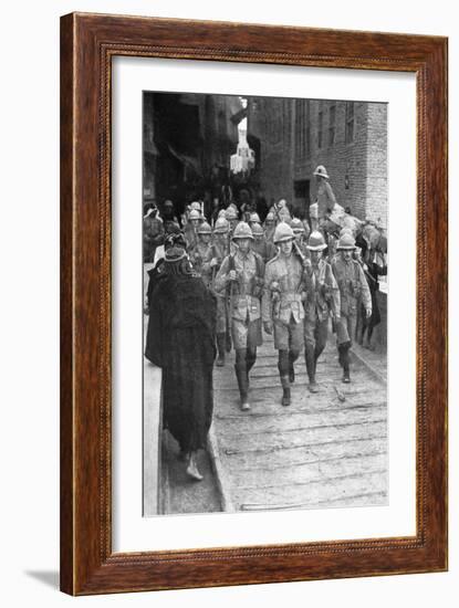 British Troops on the Way to Baghdad, First World War, 1917--Framed Giclee Print