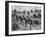 British Troops Rushing German Positions During One of the Battles for the Somme During World War I-null-Framed Photographic Print