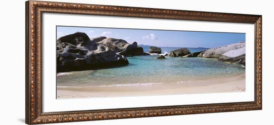 British Virgin Islands, Virgin Gorda, the Baths, Rock Formation in the Sea-null-Framed Photographic Print