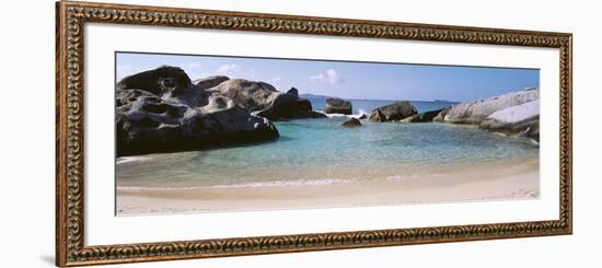 British Virgin Islands, Virgin Gorda, the Baths, Rock Formation in the Sea-null-Framed Photographic Print