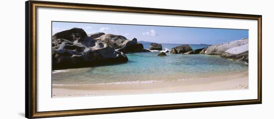 British Virgin Islands, Virgin Gorda, the Baths, Rock Formation in the Sea-null-Framed Photographic Print