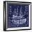 British War Ship Blueprint-Tina Lavoie-Framed Giclee Print