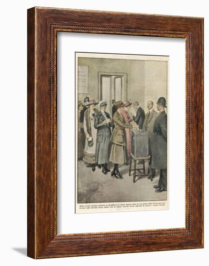 British Women Vote for the First Time-Achille Beltrame-Framed Photographic Print