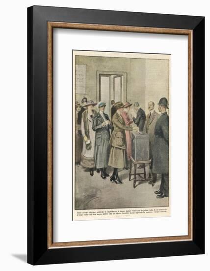 British Women Vote for the First Time-Achille Beltrame-Framed Photographic Print