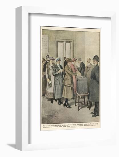 British Women Vote for the First Time-Achille Beltrame-Framed Photographic Print