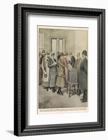 British Women Vote for the First Time-Achille Beltrame-Framed Photographic Print