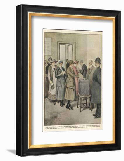 British Women Vote for the First Time-Achille Beltrame-Framed Photographic Print