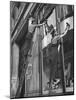 British Women Working For Window Cleaning Firm-Hans Wild-Mounted Photographic Print