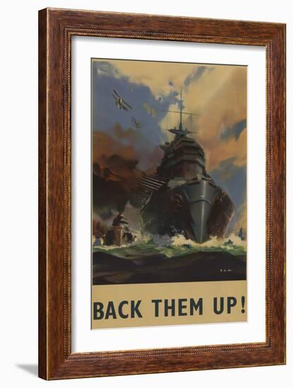 British World War 2 Poster-null-Framed Art Print