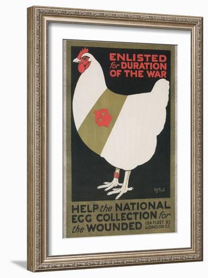 British World War I Poster for Egg Collection-null-Framed Giclee Print