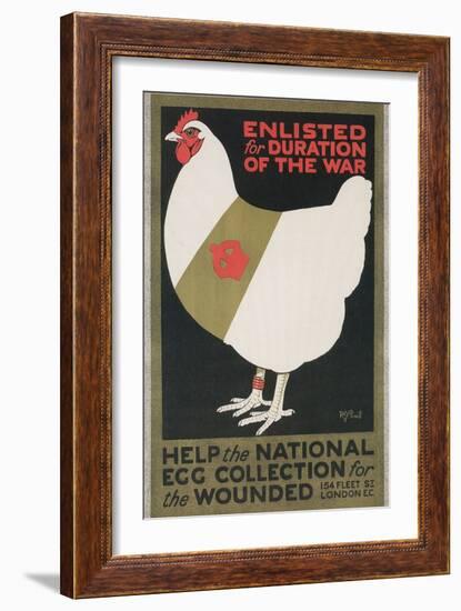 British World War I Poster for Egg Collection-null-Framed Giclee Print