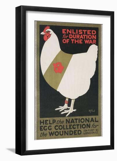 British World War I Poster for Egg Collection-null-Framed Giclee Print