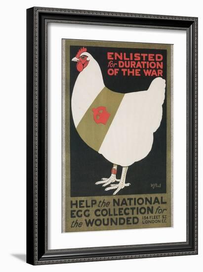 British World War I Poster for Egg Collection-null-Framed Giclee Print