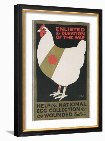 British World War I Poster for Egg Collection-null-Framed Giclee Print