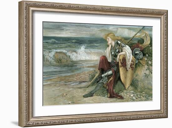 Britomart, 1900 (W/C on Paper)-Walter Crane-Framed Giclee Print