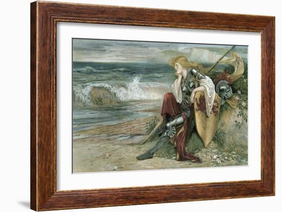 Britomart, 1900 (W/C on Paper)-Walter Crane-Framed Giclee Print