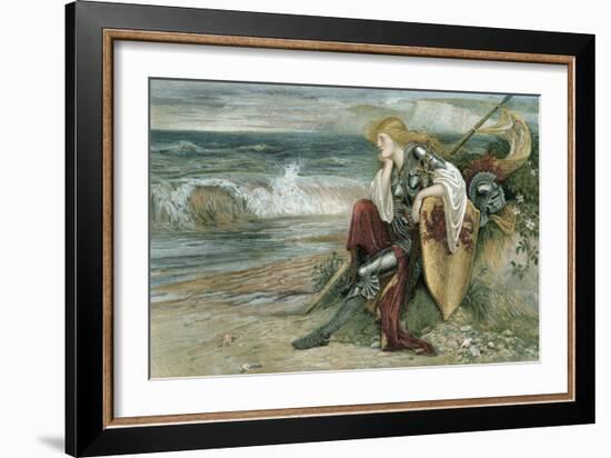 Britomart, 1900 (W/C on Paper)-Walter Crane-Framed Giclee Print