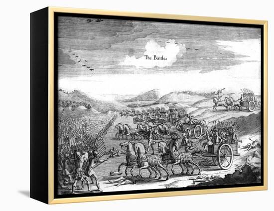 Britons in Chariots-null-Framed Stretched Canvas