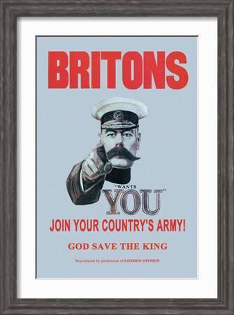 Britons: Join Your Country's Army' Art Print - Alfred Leete