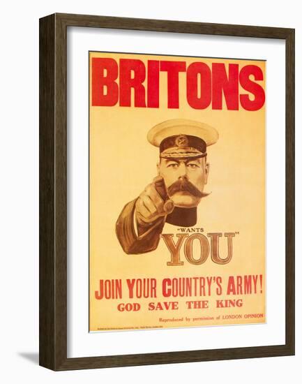 Britons: Your Country Needs You!-The Vintage Collection-Framed Giclee Print