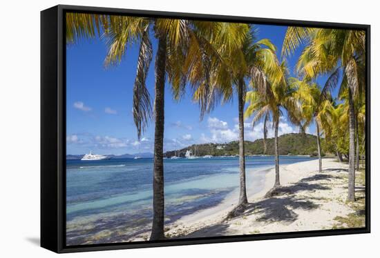 Brittania Bay beach, Mustique, The Grenadines, St. Vincent and The Grenadines-Jane Sweeney-Framed Stretched Canvas