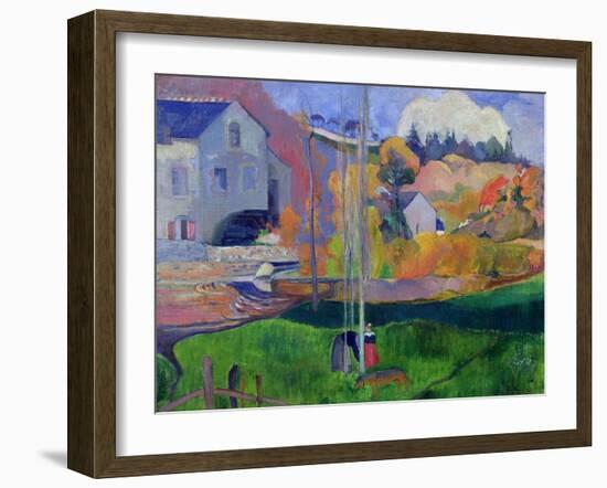 Brittany Landscape: the David Mill, 1894-Paul Gauguin-Framed Giclee Print