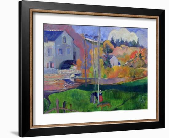 Brittany Landscape: the David Mill, 1894-Paul Gauguin-Framed Giclee Print