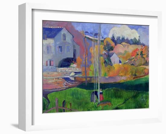 Brittany Landscape: the David Mill, 1894-Paul Gauguin-Framed Giclee Print