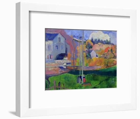 Brittany Landscape: the David Mill, 1894-Paul Gauguin-Framed Premium Giclee Print