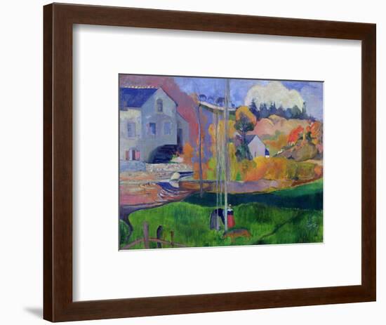 Brittany Landscape: the David Mill, 1894-Paul Gauguin-Framed Premium Giclee Print