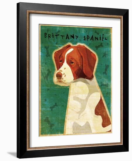 Brittany Spaniel-John W Golden-Framed Giclee Print