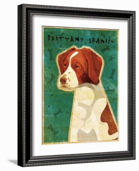 Brittany Spaniel-John W Golden-Framed Giclee Print