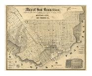 Map of San Francisco, c.1852-Britton & Rey-Mounted Art Print