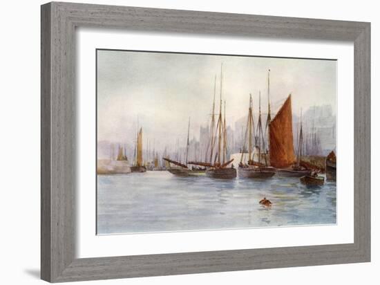 Brixham Fishing Boats-Maurice Randall-Framed Art Print