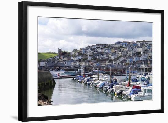 Brixham Harbour and Marina, Devon, England, United Kingdom, Europe-Rob Cousins-Framed Photographic Print