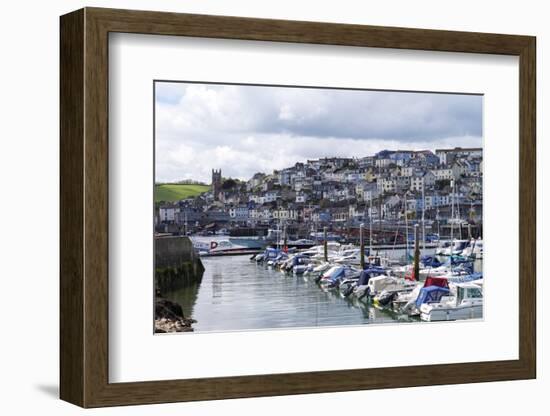 Brixham Harbour and Marina, Devon, England, United Kingdom, Europe-Rob Cousins-Framed Photographic Print